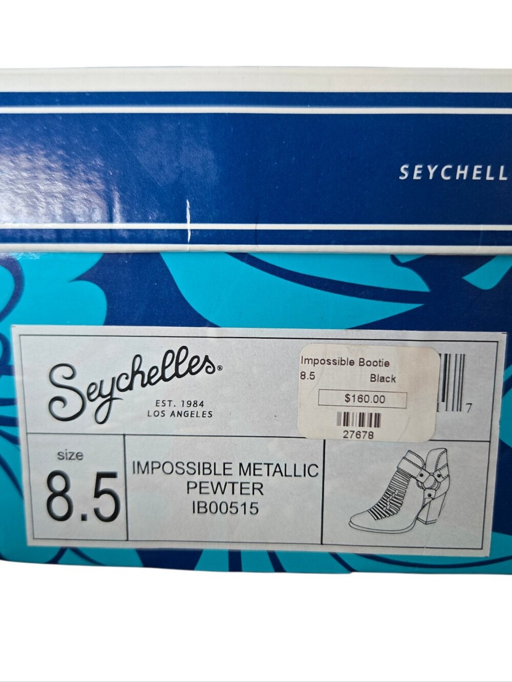 🤎 Seychelles "Impossible" Metallic Pewter Leather Fringe Booties | Size 8.5 | B - Picture 4 of 12